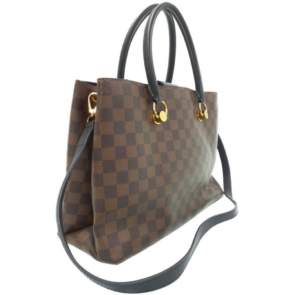 Louis Vuitton Ebene LV Bag Riverside Brown Damier